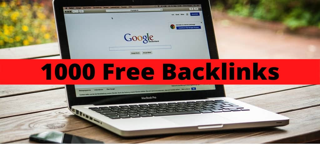 1000 free backlinks list